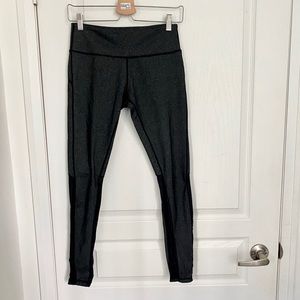 Lululemon Dark Grey Leggings with mesh details